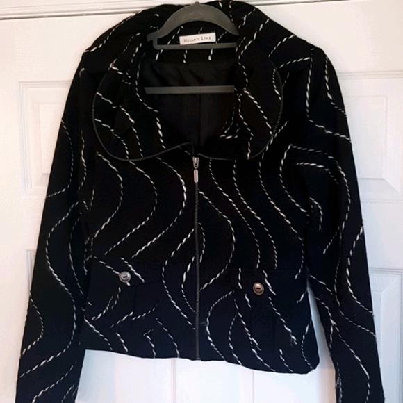 Melanie Lyne Black Wool Jacket - Picture 1 of 5